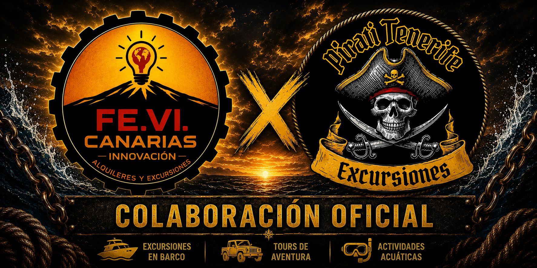 Pirati Tenerife — Servicios Fe.Vi. a bordo de Pirati Tenerife