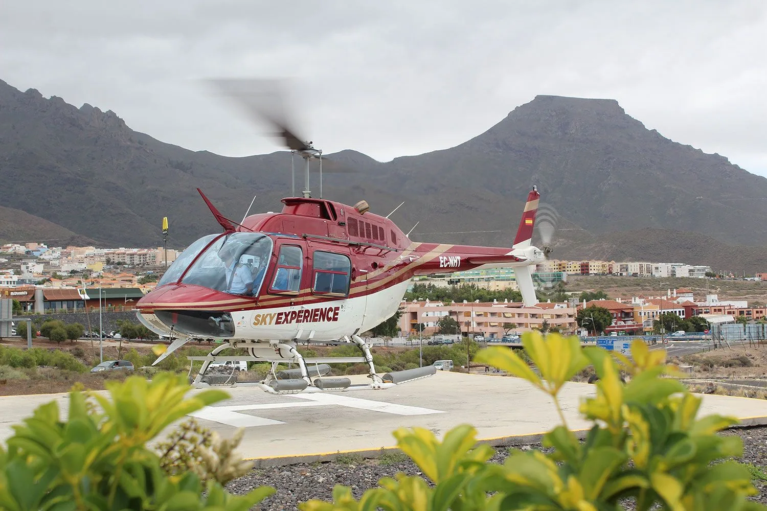 Scenic helicopter flight over Tenerife