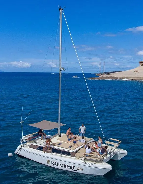 Luxury private boat for groups along the coast of Tenerife
