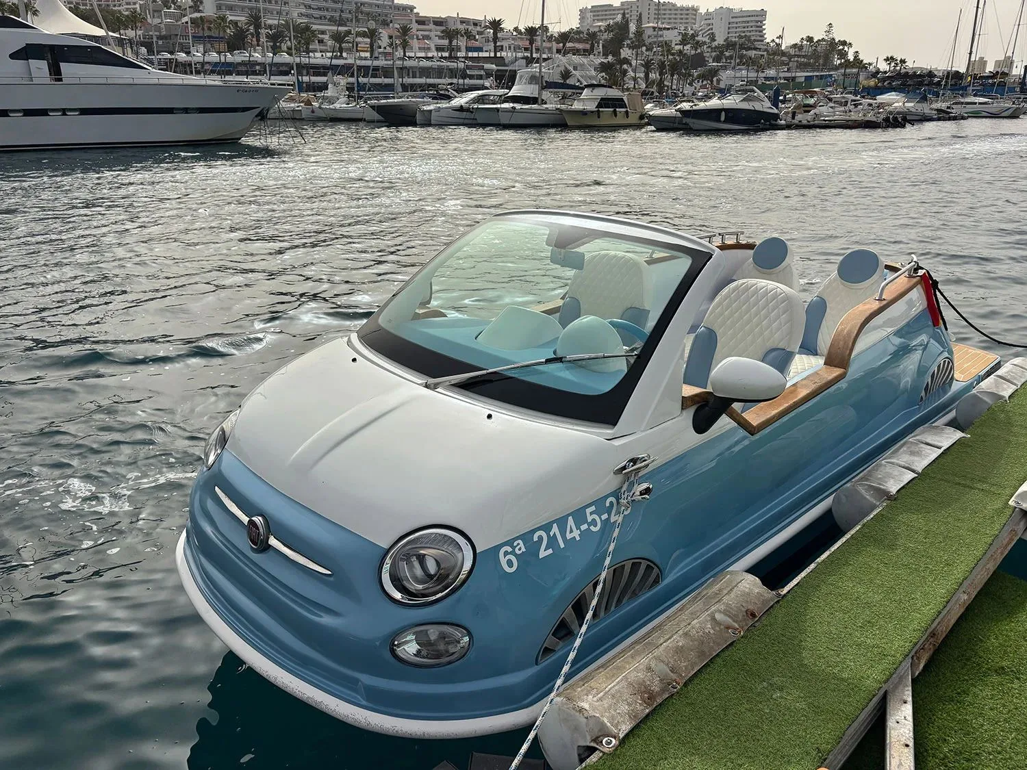 Fiat 500 Pirati for the coastal tour in Tenerife