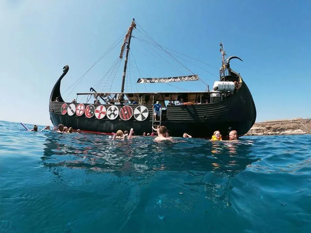 Viking ship Ragnarok for the sea adventure in Tenerife