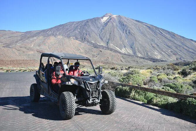 Two-seater buggy on a dirt road during the Mount Teide excursion in Tenerife
